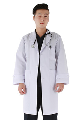 케논텍스 고급 의사복 (화이트색상) 의사가운 병원유니폼
