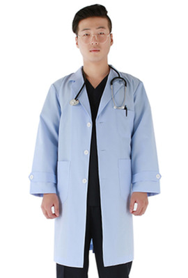 케논텍스 고급 의사복 (하늘색) 의사가운 병원유니폼