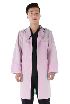 케논텍스 고급 의사복 (연핑크) 의사가운 병원유니폼