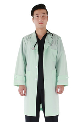 케논텍스 고급 의사복 (그린) 의사가운 병원유니폼