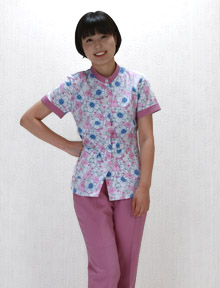 핑크꽃무늬 간호복 병원유니폼 간호사복(40여종의 다양한 신상품을 만나보세요)ms 3093
