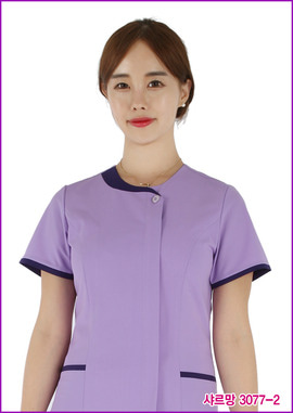 수술복 간호복 샤르망 3077-2 연보라색 디자인 병원유니폼 신화가운