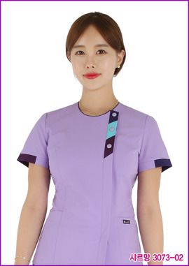 수술복 간호복 샤르망 3073-02 연보라색 디자인 병원유니폼 신화가운